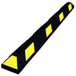 72" Rubber Parking Curb Striped - Click Image to Close